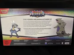 Pokemon TCG Prismatic Evolutions Lucario Ex Tyranitar Ex Premium Collection Box - Image 4