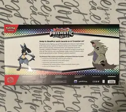 Pokemon TCG SV Prismatic Evolutions Lucario EX & Tyranitar EX Premium Collection - Image 4