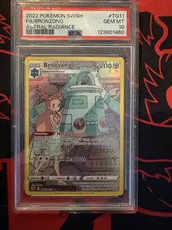 Pokemon TCG Bronzong TG11 Astral Radiance Ultra Rare Holo PSA 10 - Image 1