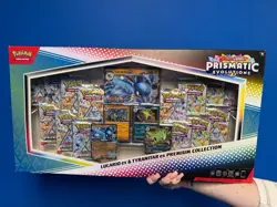 Pokemon Lucario Ex Tyranitar Ex Premium Collection Prismatic Evolution - IN HAND - Image 1