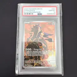 2025 Pokemon Destined Rivals Zamazenta Holo Illustration Rare 201/182 PSA 10 GEM - Image 1