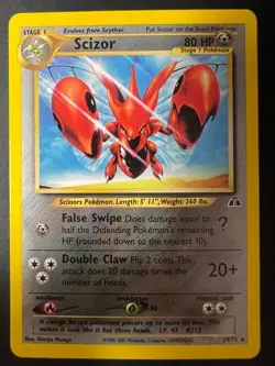 SCIZOR 29/75 - POKEMON NEO DISCOVERY - NON-HALO - NM - Image 1