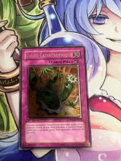 DRASTIC DROP OFF ULTIMATE RARE FRENCH 1ST PTDN-EN074 FR074 LIGHT PLAY YUGIOH - Image 1