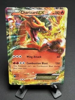 Pokemon TCG Charizard EX Flashfire XY Holo Rare Card 12/106 Near Mint - Image 1