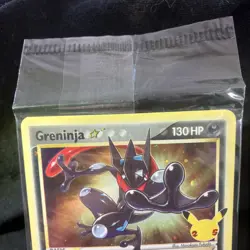 Pokemon TCG Greninja Gold Star SWSH144 25th Celebrations Promo Card Sealed - Image 3