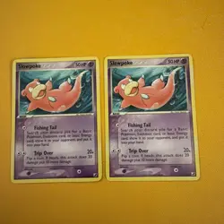 Pokemon Slowpoke 2x Basic Cards EX Team Rocket Returns 2005 Nintendo - Image 1