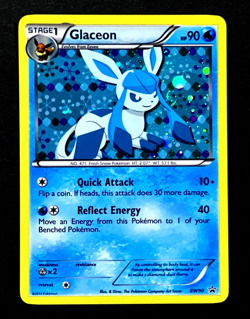 2013 Pokemon GLACEON Black Star Promo HOLO Sylveon Collection Card #BW90 - SWIRL - Image 3