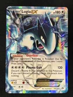 Lugia EX (Team Plasma) 102/113 Ultra Rare Legendary Treasures Pokemon Card - Image 1