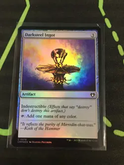 MTG Magic The Gathering Darksteel Ingot Foil CMM Artifact Commander - Image 1