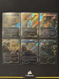 Might of Galadriel Surge Foil NM Pack Fresh LTR Art Scene - Image 1