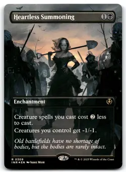 FOIL Heartless Summoning (Borderless) Reverse Holo 309 Innistrad Remastered - Image 1