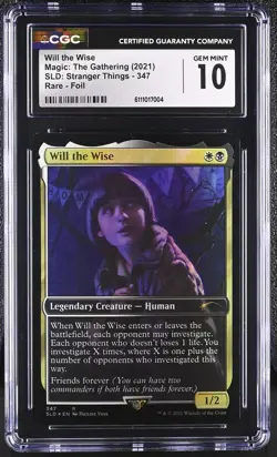 WILL THE WISE Secret Lair Foil Rare CGC 10 MTG Stranger Things - Image 1