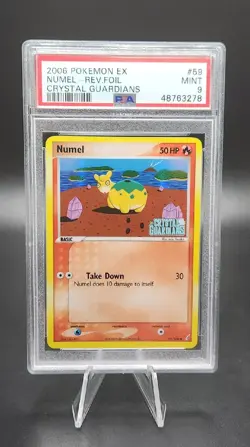 Pokemon Numel EX Crystal Guardians Reverse Rev Holo Foil #59 PSA 9 Mint - Image 1