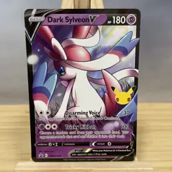 Pokemon TCG Celebrations Dark Sylveon V SWSH134 Black Star Promo LP - Image 1