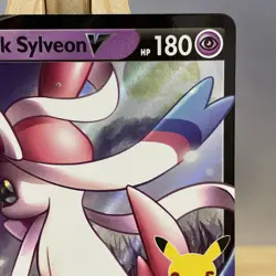 Pokemon TCG Celebrations Dark Sylveon V SWSH134 Black Star Promo LP - Image 3