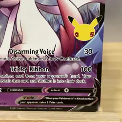 Pokemon TCG Celebrations Dark Sylveon V SWSH134 Black Star Promo LP - Image 4
