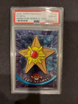 PSA 10 Staryu Foil Topps Pokemon Animation Seires 3 - Image 1