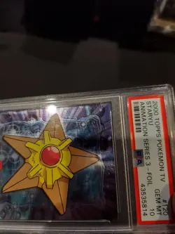 PSA 10 Staryu Foil Topps Pokemon Animation Seires 3 - Image 2