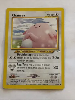 Chansey 31/105 Neo Destiny Regular MP Pokemon TCG - Image 1