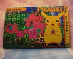 Pokemon Vintage Pocket Monsters Vending HOLO Prism Sticker 1999 Bandai Nintendo - Image 3