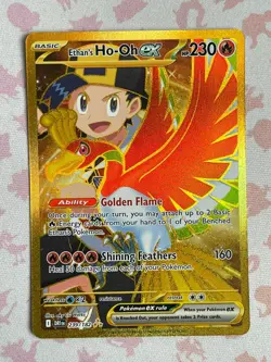 Pokemon TCG Ethans Ho-Oh Ex 239/182 S&V Destined Rivals Gold Hyper Rare NM/M - Image 1