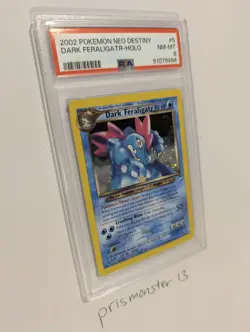 2002 Pokemon Neo Destiny #5 Dark Feraligatr Holo PSA 8 - Image 3
