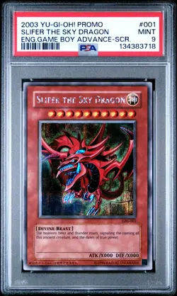 Yu-Gi-Oh Slifer the Sky Dragon GBI-001 Secret Rare PSA 9 - Image 1