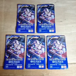 x5 One Piece The Azure Sea's Seven Sleeved Booster Pack English OP-14 - Image 1