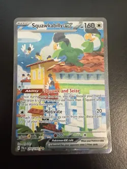Pokemon TCG Squawkabilly EX Card 264/193 Paldea Evolved NM - Image 1