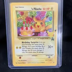 Pokemon Pikachu Birthday Celebrations Holo Rare Card 24 Classic Collection Promo - Image 1