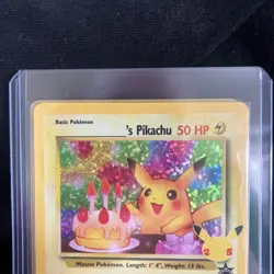 Pokemon Pikachu Birthday Celebrations Holo Rare Card 24 Classic Collection Promo - Image 2