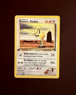 Blaine's Doduo 61/132 - Gym Challenge - 1st Edition - LP - Pokemon Card - Image 1