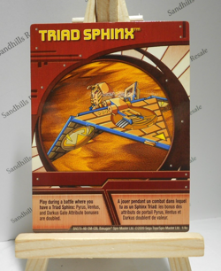 Bakugan Card - Triad Sphinx - Red Ability Card - BA576 - 1/4o - 2009 - Image 1