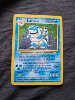 BLASTOISE 2/102 Holo Pokemon Base Set 1 Card Vintage 1999 - Image 1