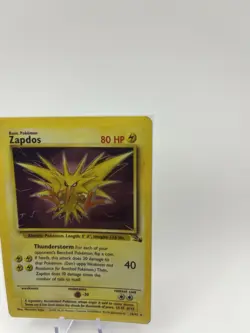 Pokemon TCG Fossil Zapdos Holo 15/62 1999-2000 - Image 2