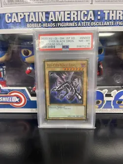 Yu-Gi-Oh! Red-Eyes Black Dragon MAGO-EN003 Maximum Gold 1st Edition PSA 8 - Image 2