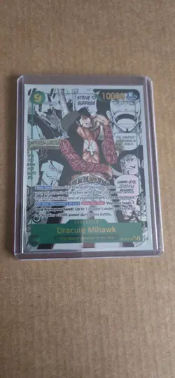 Dracule Mihawk One Piece TCG OP14-119 Super Rare Manga - Image 1