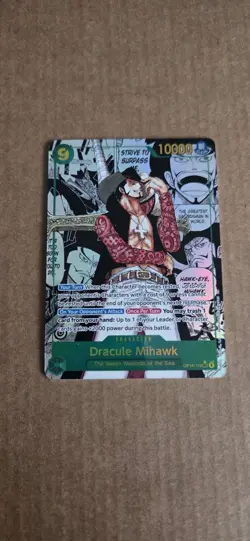 Dracule Mihawk One Piece TCG OP14-119 Super Rare Manga - Image 2