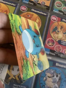 1998 Pokemon Marill 3D Lenticular Promo Card Viz Video Pioneer PIKA-0029D/DVD - Image 3