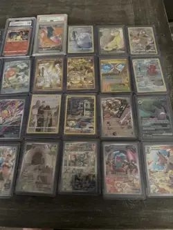 Pokemon TCG Card Lot Charizard Pikachu Blastoise V EX Full Art Graded Foil - Image 5