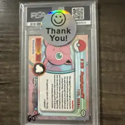 PSA 9 MINT Jigglypuff #39 (Topps Chrome Series 1) Holo Pokemon Card - Image 2