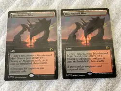 Magic the Gathering MTG 1x Bloodstained Mire Ext Art Modern Horizons 3 PF 2 Av - Image 1