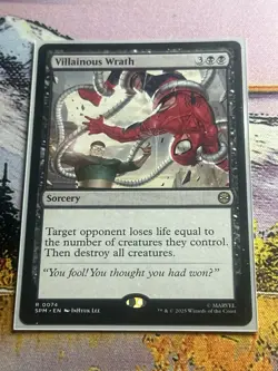 MTG Spiderman - Villainous Wrath - Rare - Sorcery - SPG 074 - - Image 5