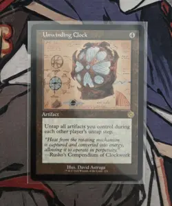 MTG Unwinding Clock Brothers' War - NM Schematic Non Foil - Image 1