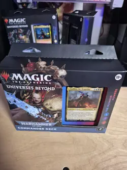 Set of 4 MTG Warhammer 40K Commander Decks, sealed, never opened. - Image 3