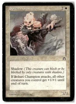MTG Soltari Champion - Stronghold Heavily Played English - Image 1