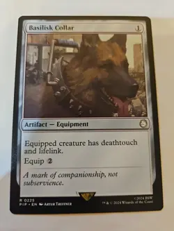 MTG - Universes Beyond: Fallout - Basilisk Collar - NM - NF - Image 1