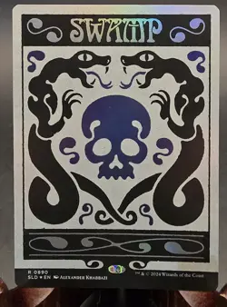 Swamp (0890) (Rainbow Foil) Secret Lair: Prints Charming MTG Foil Near Mint - Image 1