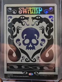Swamp (0890) (Rainbow Foil) Secret Lair: Prints Charming MTG Foil Near Mint - Image 3