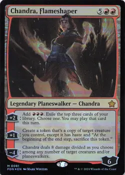 Chandra, Flameshaper Foundations Foil - Image 1